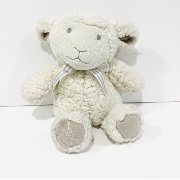 Grasslands Road Other - Grasslands Road Christening Lamb w/ Cross Plush - 11”